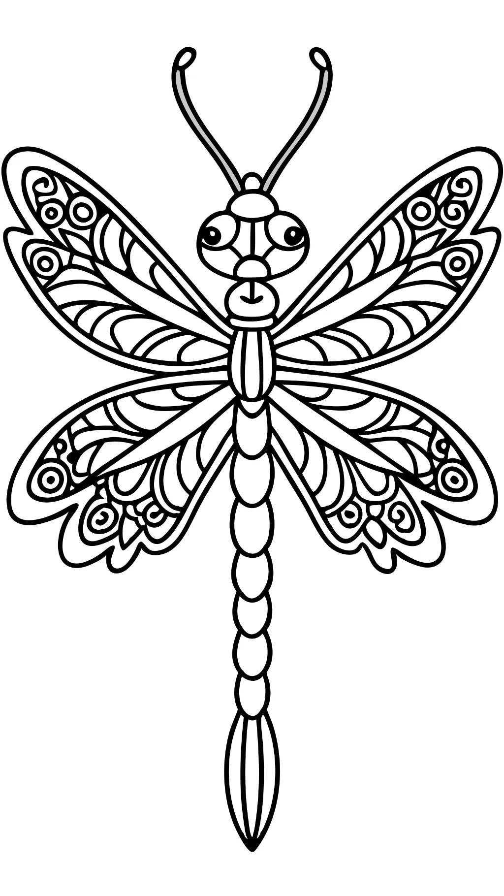 Dragonfly para colorear imprimibles